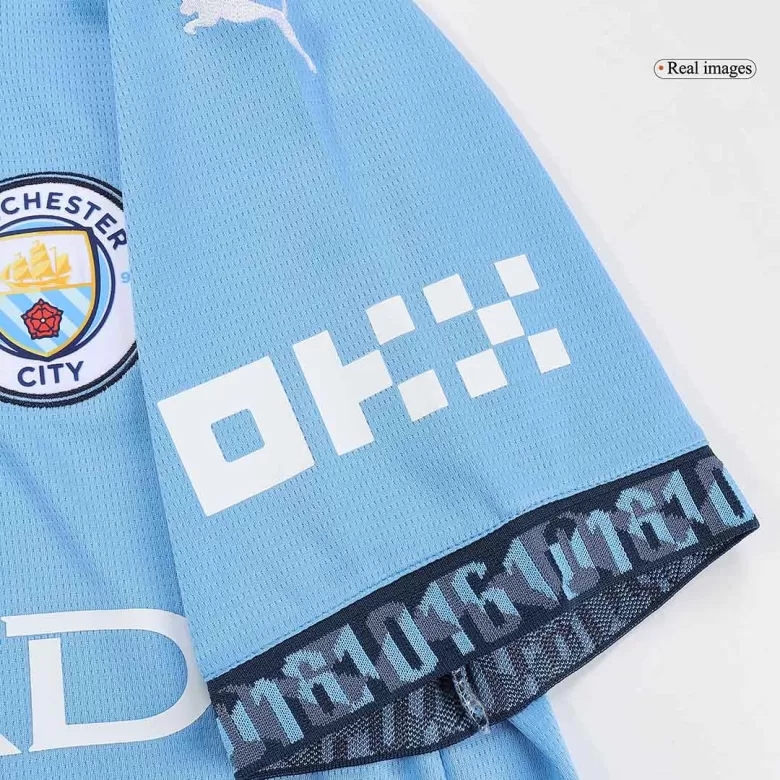 HAALAND #9 Manchester City Soccer Jersey Home Custom Shirt 2024/25-UCL - bestsoccerstore