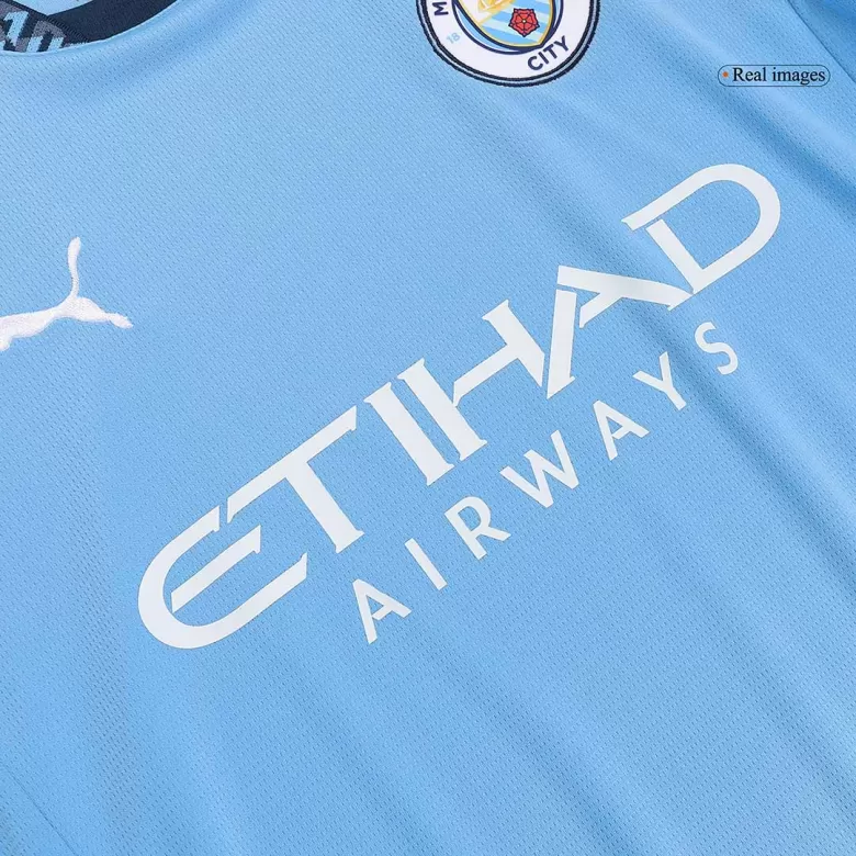 HAALAND #9 Manchester City Soccer Jersey Home Custom Shirt 2024/25-UCL - bestsoccerstore