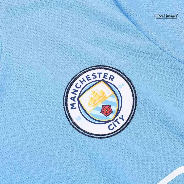 Manchester City Home Custom Full Soccer Kit 2024/25 - bestsoccerstore