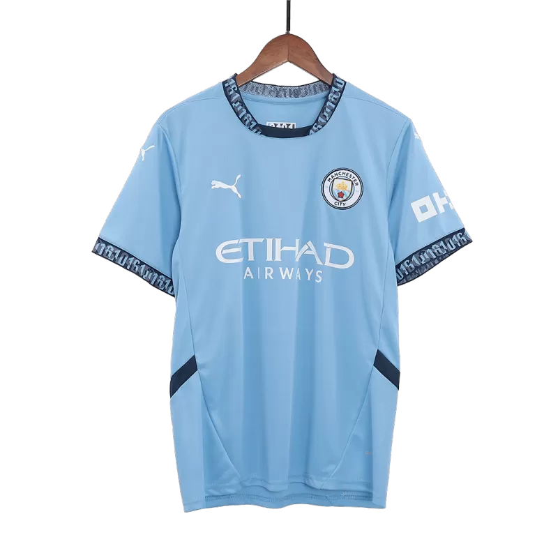 RODRIGO #16 Manchester City Soccer Jersey Home Custom Shirt 2024/25-UCL - bestsoccerstore