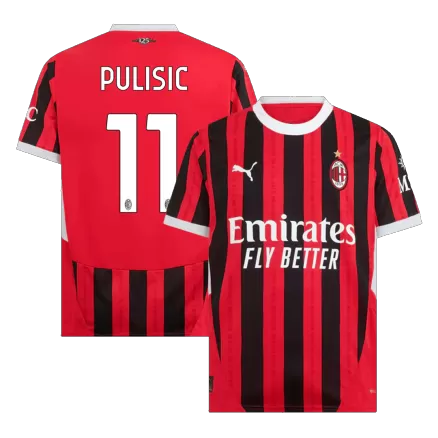 PULISIC #11 AC Milan Soccer Jersey Home Shirt 2024/25 - bestsoccerstore
