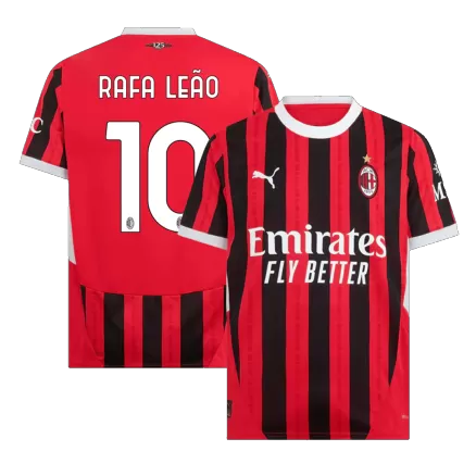 RAFA LEÃO #10 AC Milan Soccer Jersey Home Shirt 2024/25 - bestsoccerstore