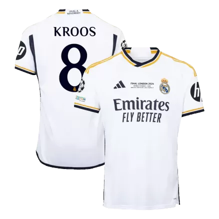 KROOS #8 Real Madrid Home Soccer Jersey 2023/24 - UCL FINAL - bestsoccerstore