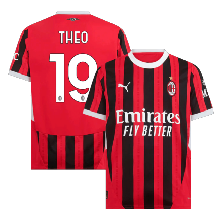THEO #19 AC Milan Soccer Jersey Home Shirt 2024/25 - bestsoccerstore