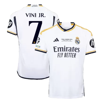 VINI JR. #7 Real Madrid Home Soccer Jersey 2023/24 - UCL FINAL - bestsoccerstore