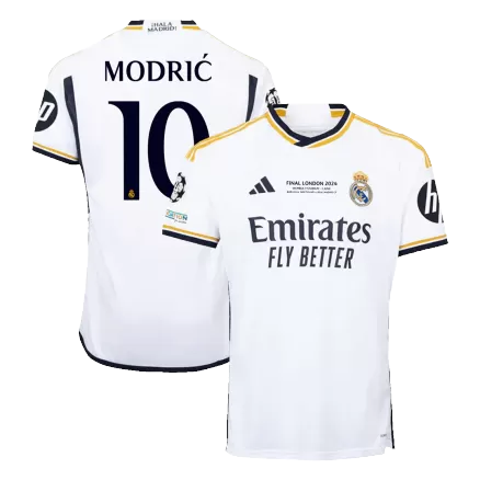 MODRIĆ #10 Real Madrid Home Soccer Jersey 2023/24 - UCL FINAL - bestsoccerstore