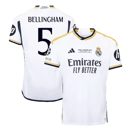 BELLINGHAM #5 Real Madrid Home Soccer Jersey 2023/24 - UCL FINAL - bestsoccerstore