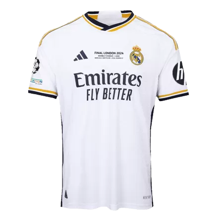 Authentic Soccer Jersey Real Madrid Home Shirt 2023/24UCL FINAL - bestsoccerstore