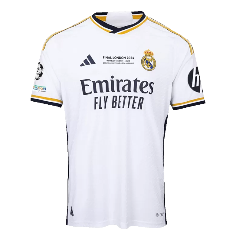 Authentic BELLINGHAM #5 Soccer Jersey Real Madrid Home Shirt 2023/24- UCL FINAL - bestsoccerstore