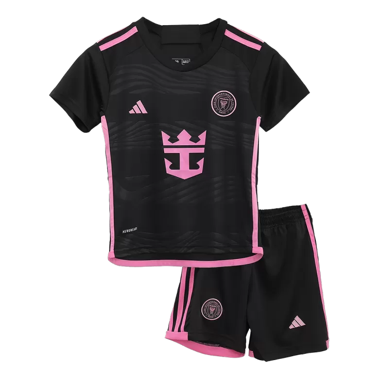 Kids Inter Miami CF Custom Away Soccer Kits 2024 - bestsoccerstore