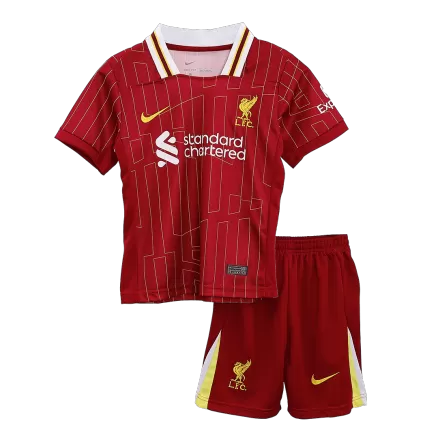 Kids Liverpool Home Soccer Kits 2024/25 - bestsoccerstore