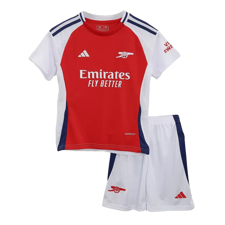 Kids Arsenal Custom Home Soccer Kits 2024/25 - bestsoccerstore