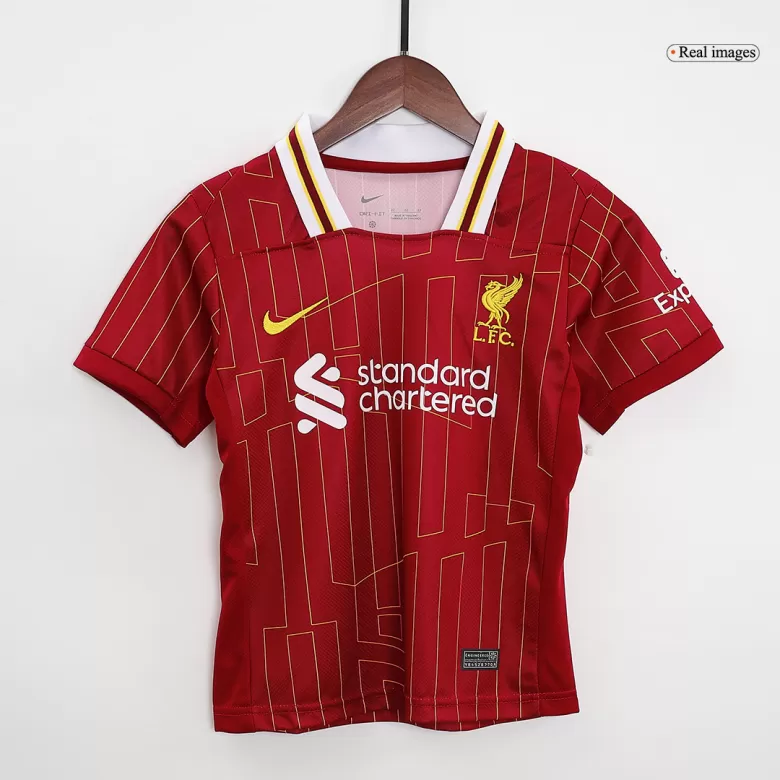 Kids Liverpool Home Soccer Kits 2024/25 - bestsoccerstore