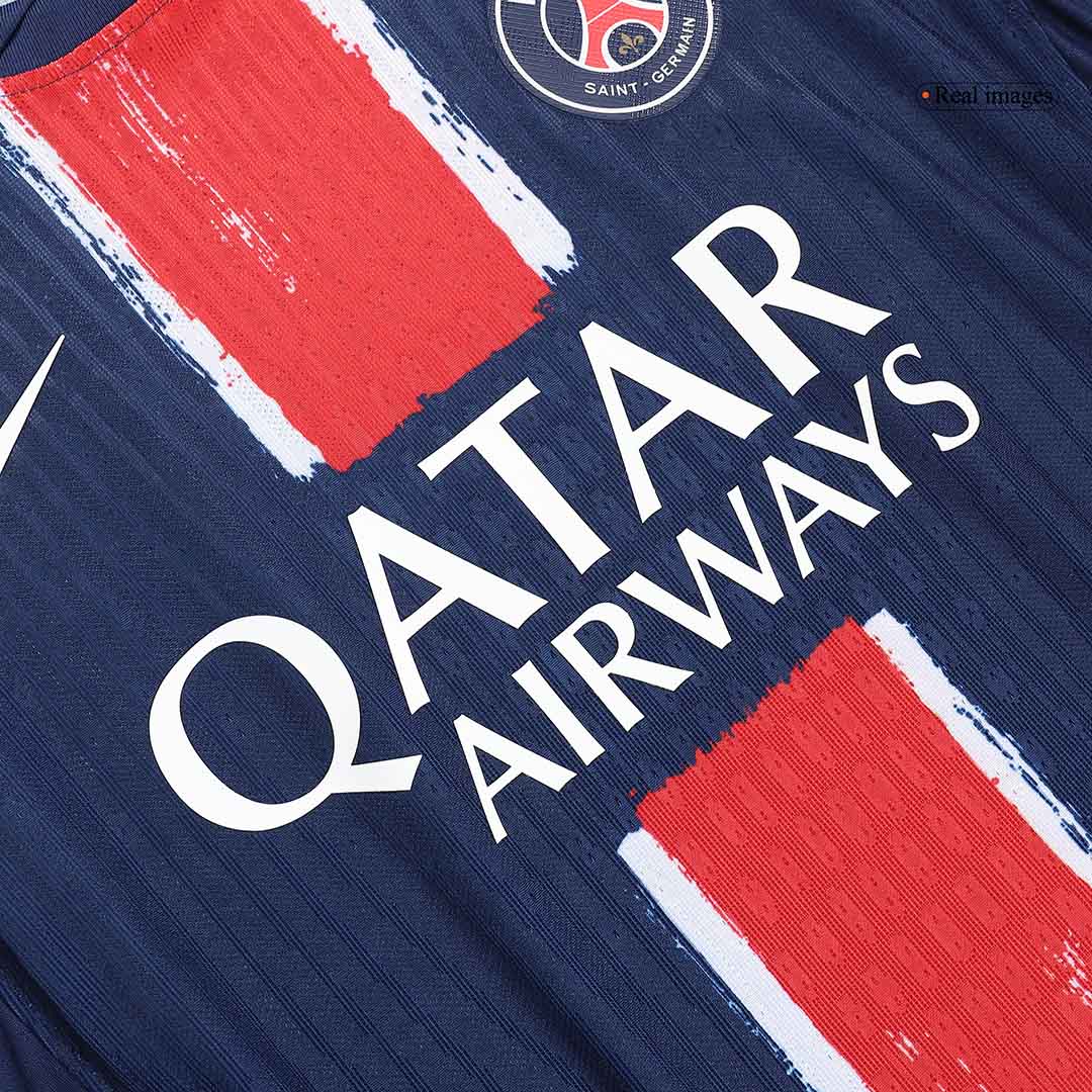PSG CHAMPIONS #25 Custom Player Version Home Soccer Jersey - CHAMPIONS OF EUROPE