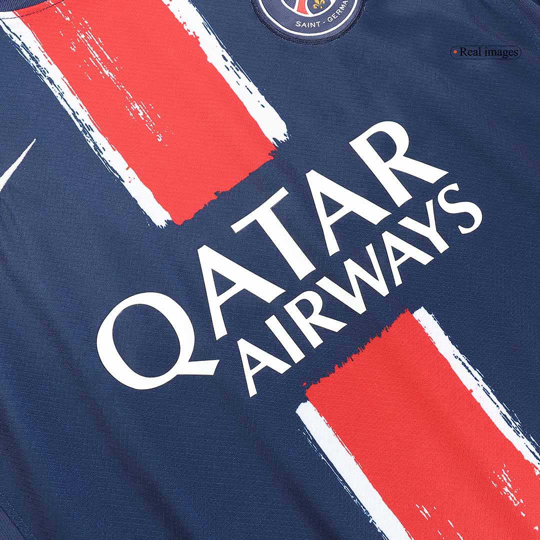 PSG CHAMPIONS #25 Soccer Jersey Home Custom Shirt - CHAMPIONS OF EUROPE