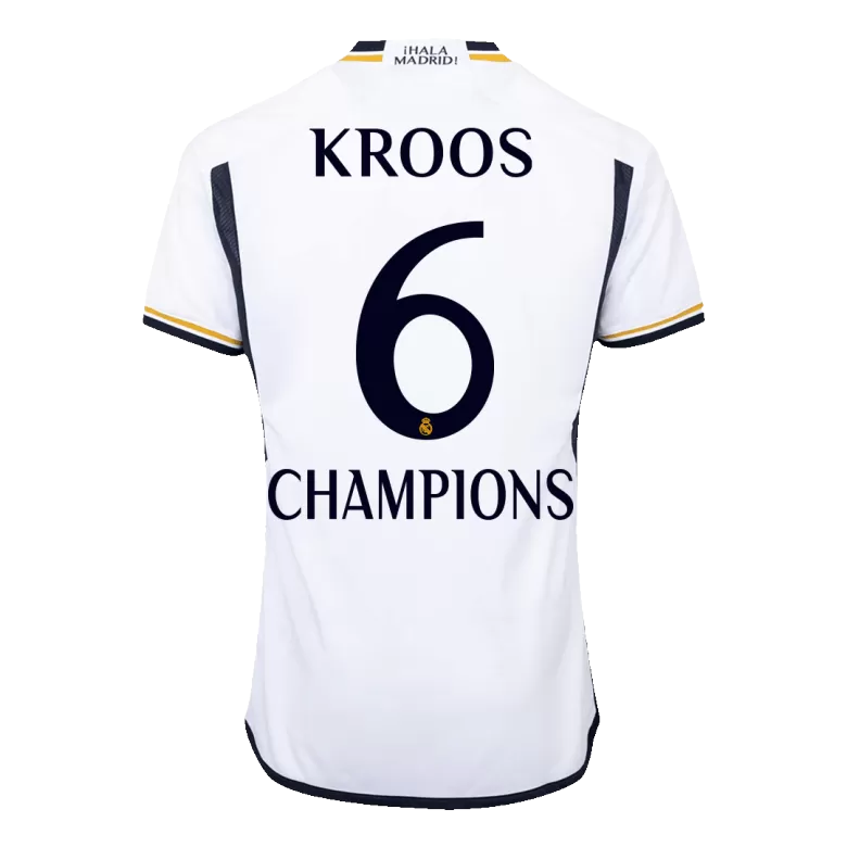 Authentic CHAMPIONS KROOS #6 Soccer Jersey Real Madrid Home Shirt 2023/24 - bestsoccerstore