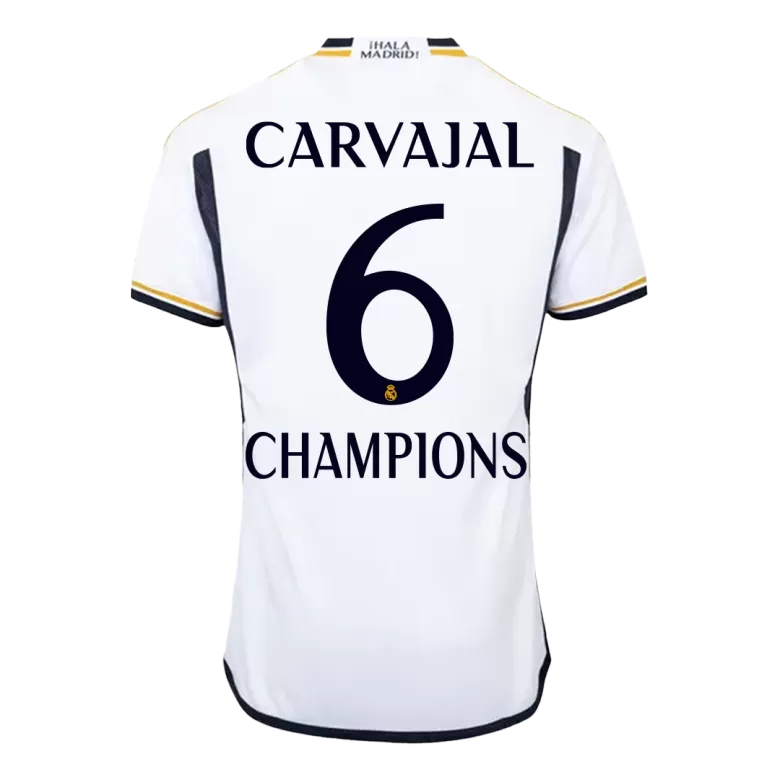 CARVAJAL #6 CHAMPIONS Real Madrid Home Soccer Jersey 2023/24 - bestsoccerstore