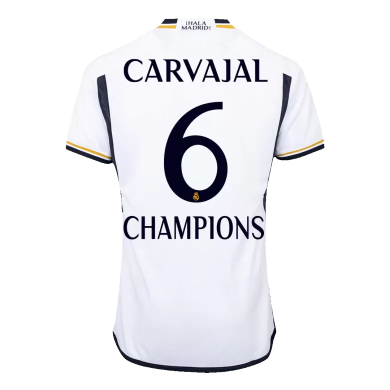 Authentic CHAMPIONS CARVAJAL #6 Soccer Jersey Real Madrid Home Shirt 2023/24 - bestsoccerstore