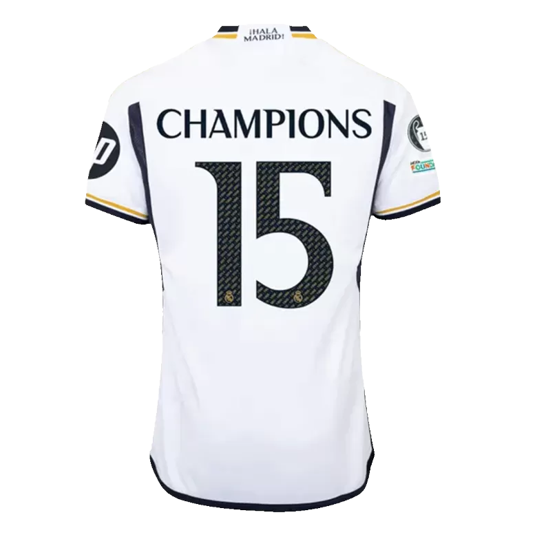 CHAMPIONS #15 Real Madrid Home Soccer Jersey 2023/24 - UCL FINAL-Plus Size - bestsoccerstore