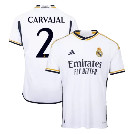 Authentic CARVAJAL #2 Soccer Jersey Real Madrid Home Shirt 2023/24 - bestsoccerstore