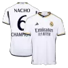 Authentic CHAMPIONS NACHO #6 Soccer Jersey Real Madrid Home Shirt 2023/24 - bestsoccerstore