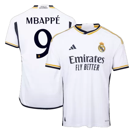 Authentic MBAPPÉ #9 Soccer Jersey Real Madrid Home Shirt 2023/24 - bestsoccerstore
