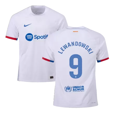 Authentic  Soccer Jersey LEWANDOWSKI #9 Away Shirt 2023/24 - bestsoccerstore