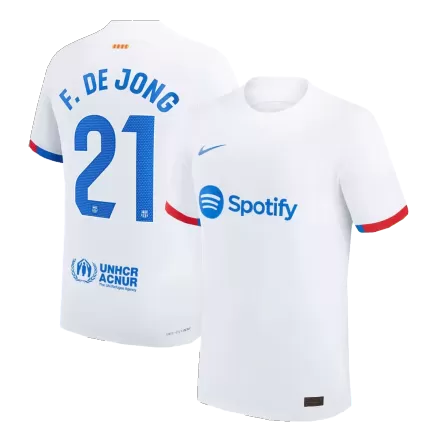 Authentic  Soccer Jersey F. DE JONG #21 Away Shirt 2023/24 - bestsoccerstore