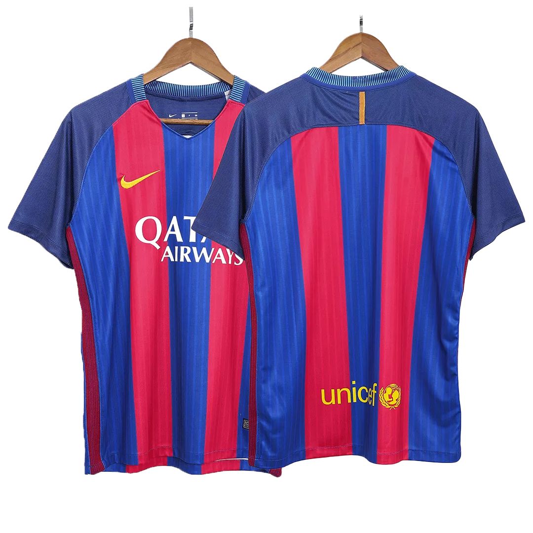 Barcelona Jersey Custom Home Soccer Retro Jersey 2016/17 | Best Soccer
