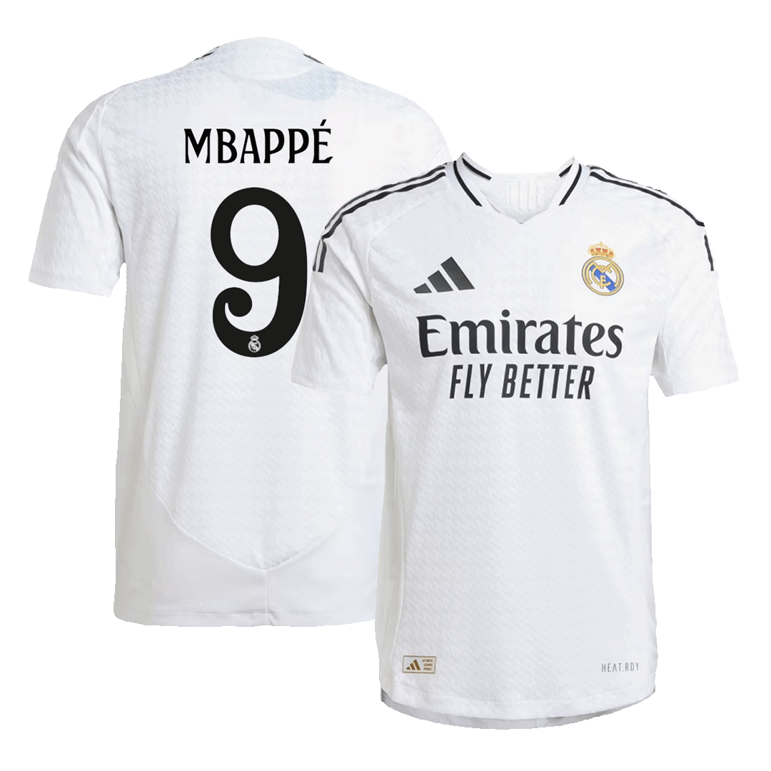 Real Madrid MBAPPÉ #9 Home Custom Player Version Soccer Jersey - bestsoccerstore