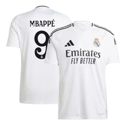 MBAPPÉ #9 Real Madrid Soccer Jersey Home Custom Shirt 2024/25 - bestsoccerstore