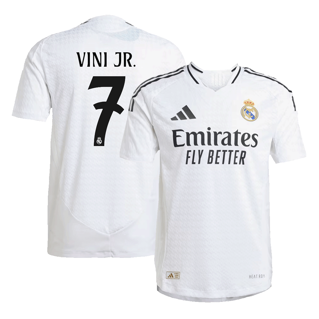Real Madrid VINI JR. #7 Home Custom Player Version Soccer Jersey - bestsoccerstore