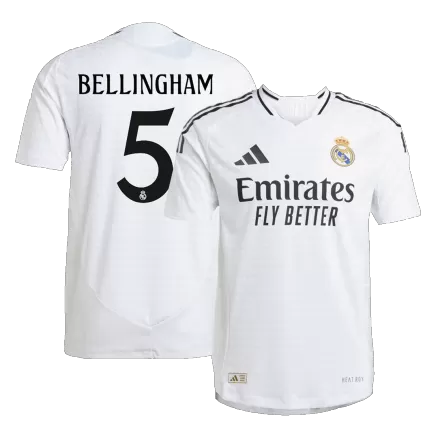 Authentic BELLINGHAM #5 Soccer Jersey Real Madrid Home Shirt 2024/25 - bestsoccerstore