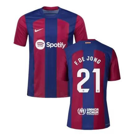  Jersey F. DE JONG #21 Soccer Jersey Home 2023/24 - bestsoccerstore