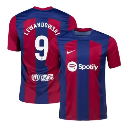 Authentic LEWANDOWSKI #9 Soccer Jersey Barcelona Home Shirt 2023/24 - bestsoccerstore