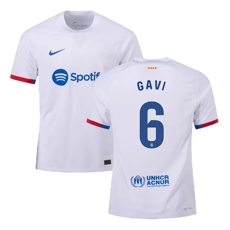  Jersey Custom GAVI #6 Soccer Jersey Away 2023/24 - bestsoccerstore