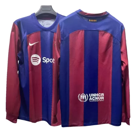 Long Sleeve Jersey Custom Home Soccer Jersey 2023/24 - bestsoccerstore
