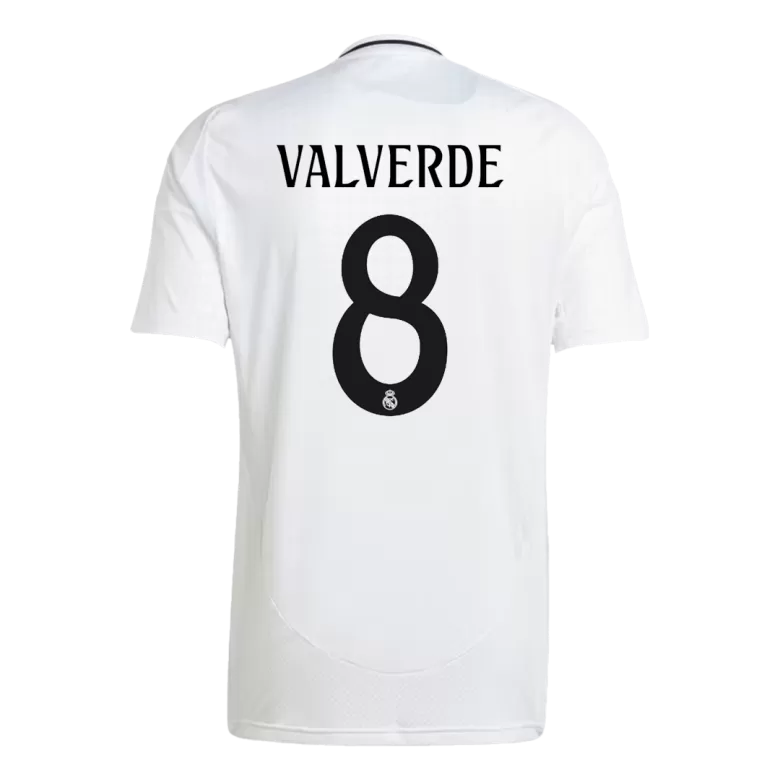 VALVERDE #8 Real Madrid Soccer Jersey Home Custom Shirt 2024/25 - bestsoccerstore