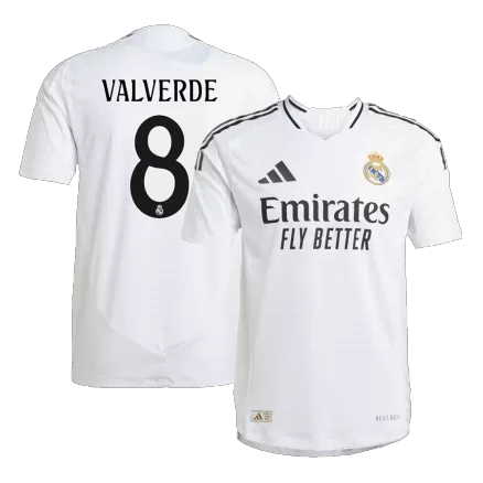 Authentic VALVERDE #8 Soccer Jersey Real Madrid Home Shirt 2024/25 - bestsoccerstore