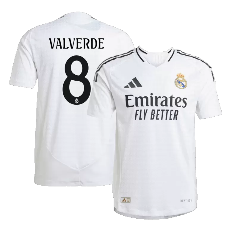 Authentic VALVERDE #8 Soccer Jersey Real Madrid Home Shirt 2024/25 - bestsoccerstore