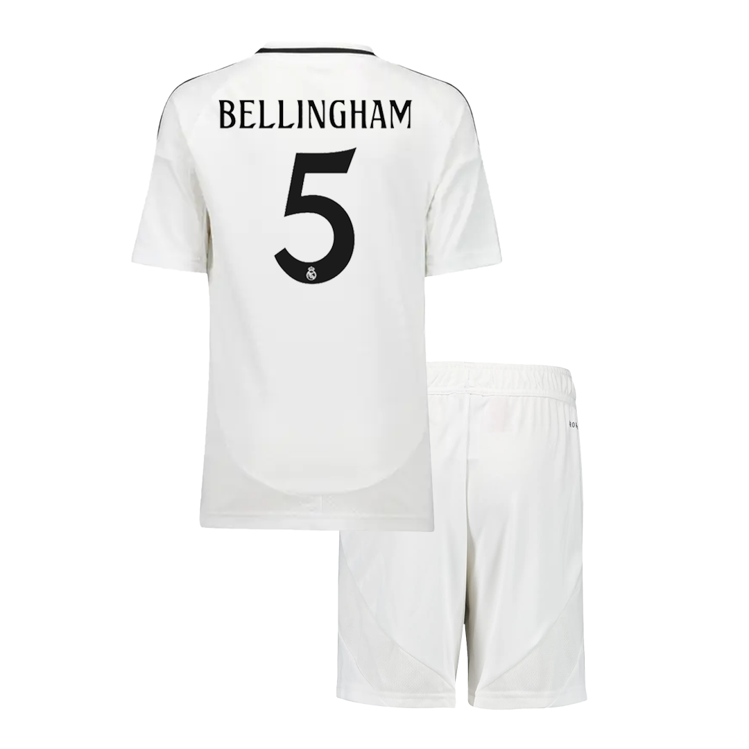 Kids Real Madrid BELLINGHAM #5 Home Custom Soccer Kits - bestsoccerstore