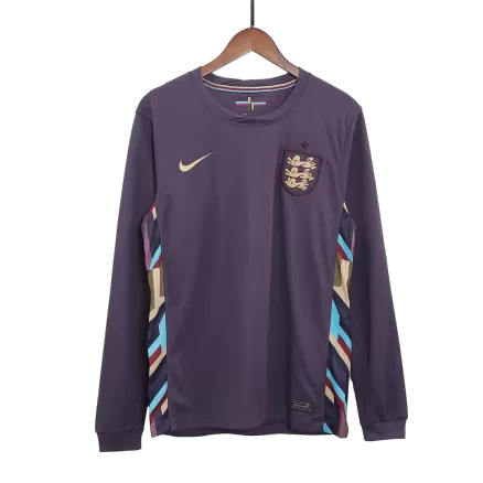 England Long Sleeve Jersey Away Football Shirt 2024 - bestsoccerstore