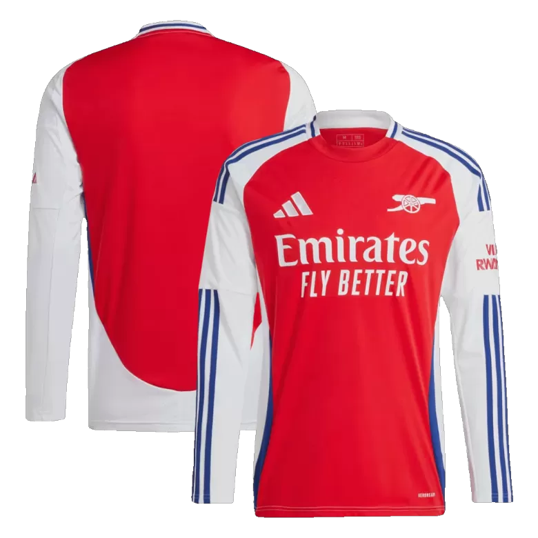 Arsenal Long Sleeve Jersey Home Football Shirt 2024/25 - bestsoccerstore