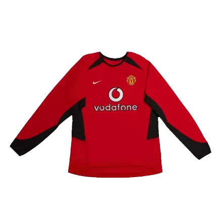 Manchester United Jersey Custom Home Soccer Jersey 2002/03 - bestsoccerstore