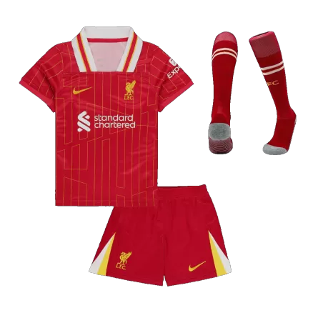 Kids Liverpool Custom Home Full Soccer Kits
2024/25 - bestsoccerstore