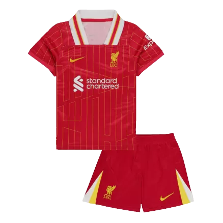 Kids Liverpool Home Soccer Kits 2024/25 - bestsoccerstore