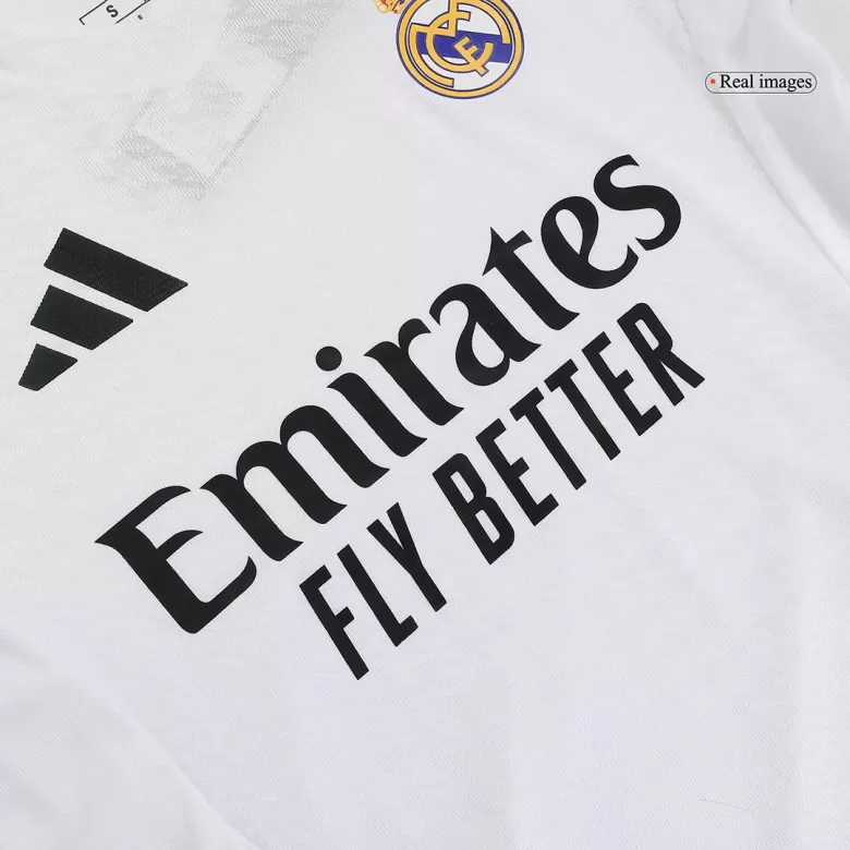 Authentic Real Madrid Jersey Custom Home Soccer Full Soccer Kit 2024/25 - bestsoccerstore