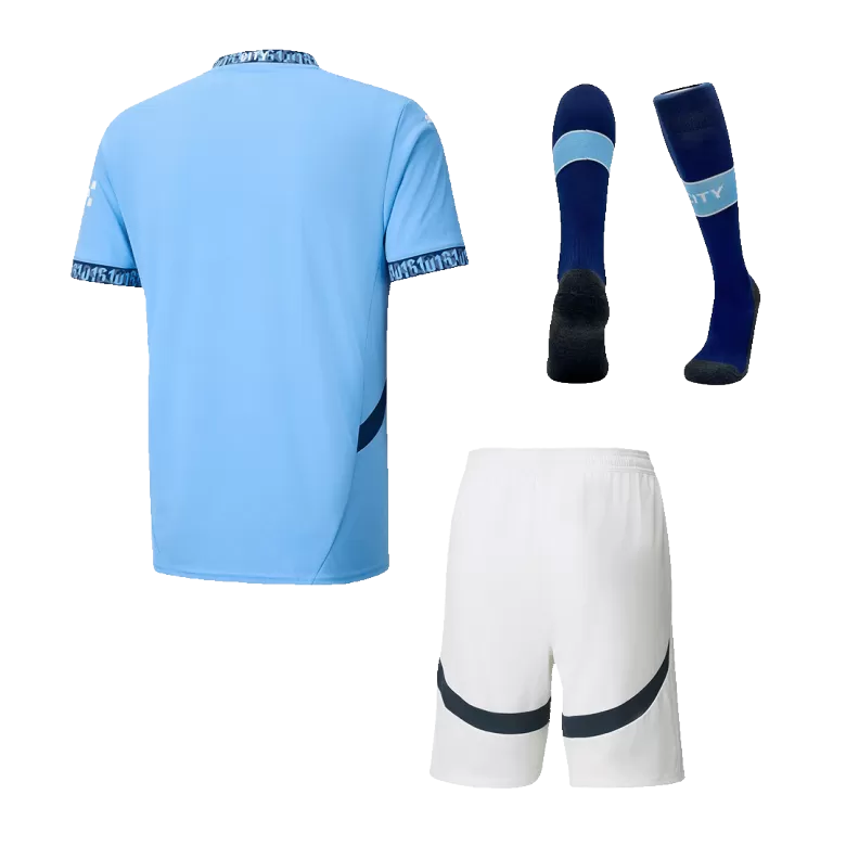 Manchester City Home Custom Full Soccer Kit 2024/25 - bestsoccerstore