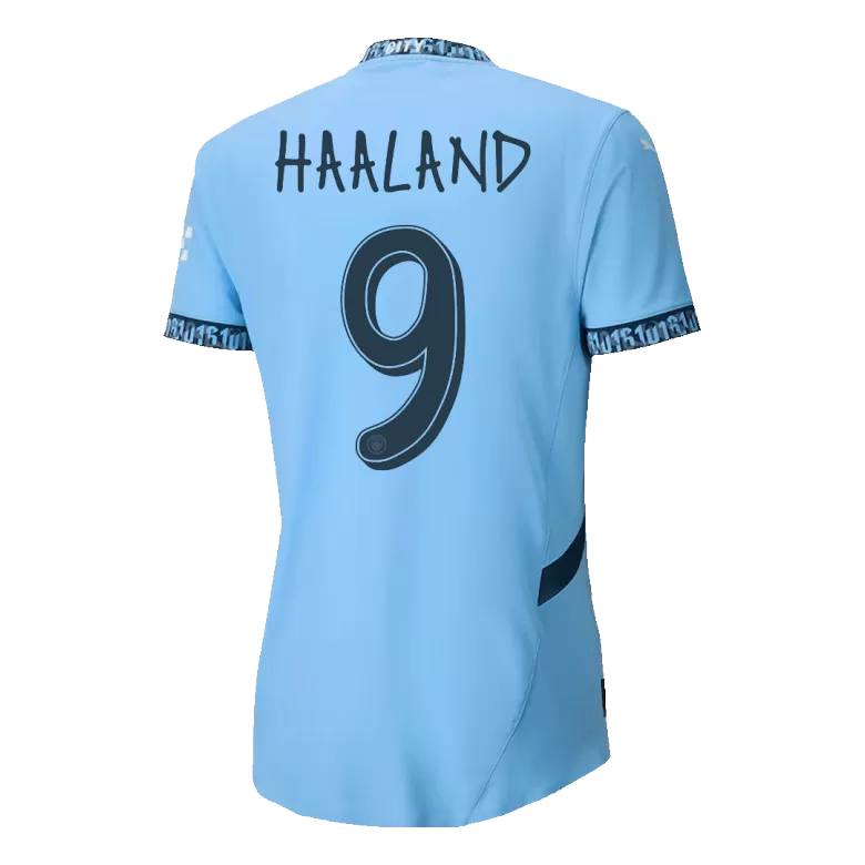 Authentic HAALAND #9 Soccer Jersey Manchester City Home Shirt 2024/25-UCL - bestsoccerstore