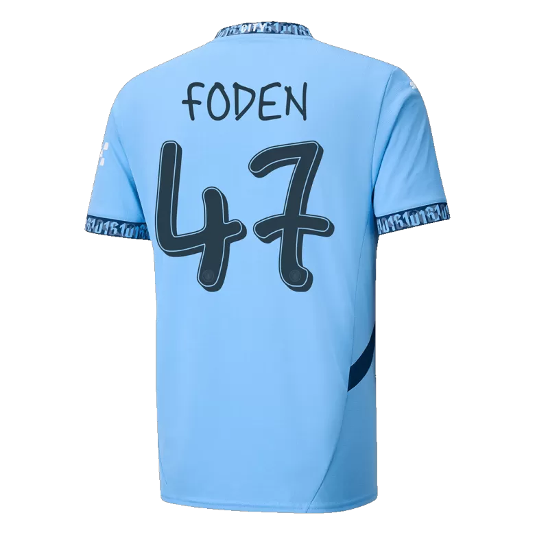 FODEN #47 Manchester City Soccer Jersey Home Custom Shirt 2024/25-UCL - bestsoccerstore